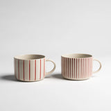YARROW MUGS BRUSHED EARTH RED