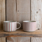 YARROW MUGS BRUSHED EARTH RED