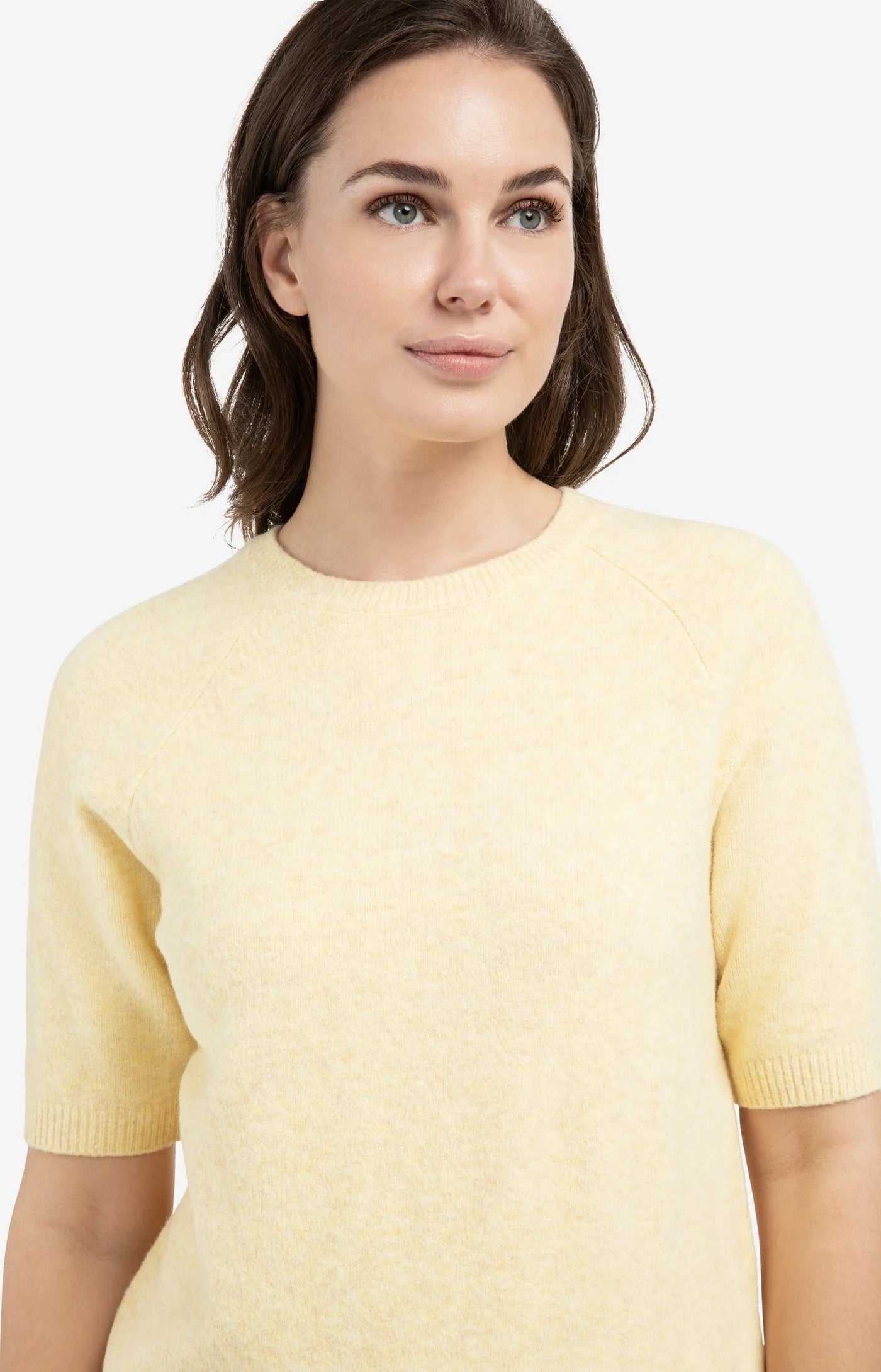 YAYA S/S JUMPER REED YELLOW MELANGE