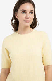 YAYA S/S JUMPER REED YELLOW MELANGE