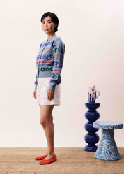 FRNCH  FEDERICA BLEU CLAIR CARDIGAN