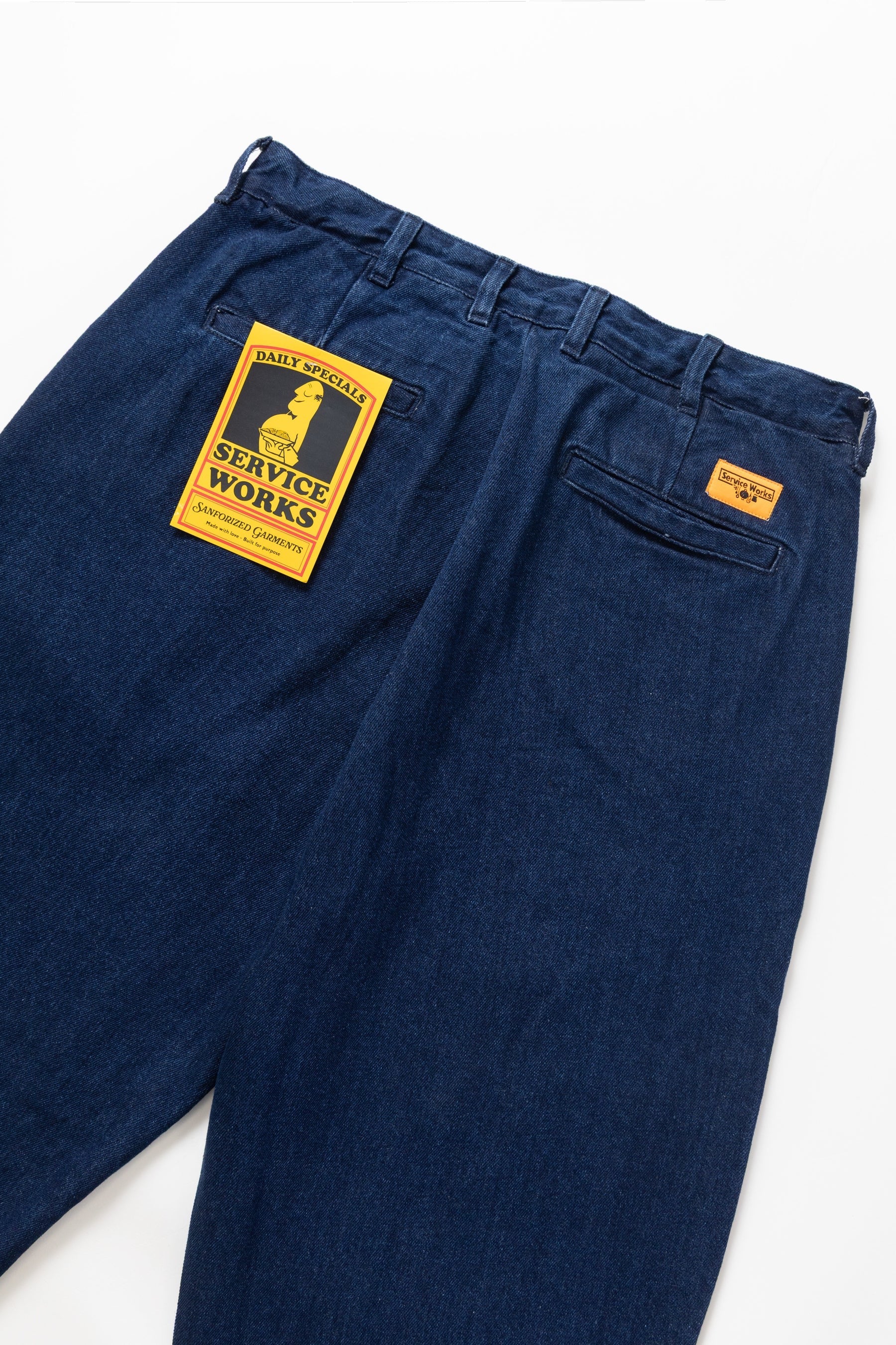 SERVICE WORKS  PART TIMER PANT DENIM ONE WASH