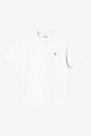 CARHARTT WIP  W CHASE TEE WHITE/GOLD