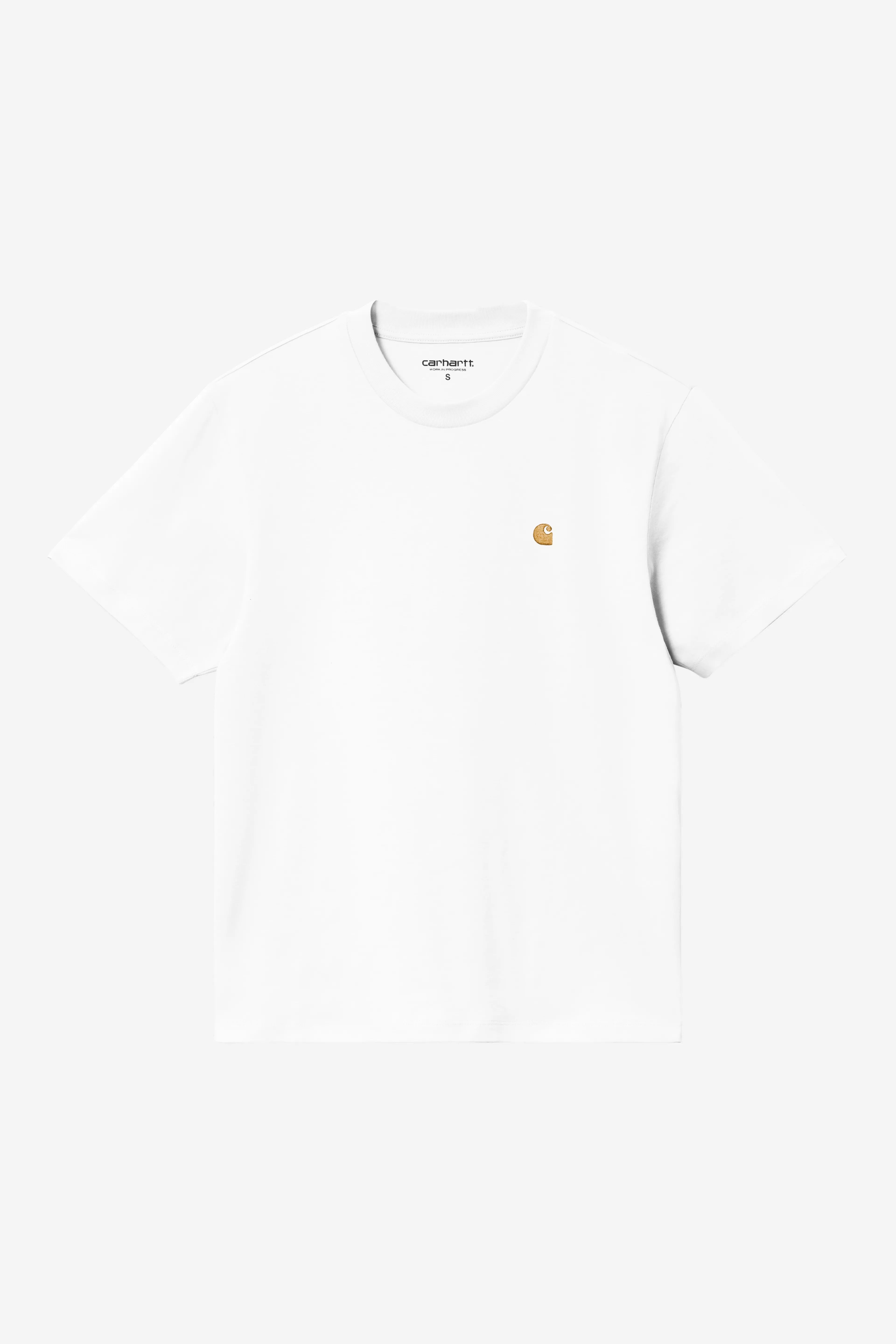 CARHARTT WIP  W CHASE TEE WHITE/GOLD