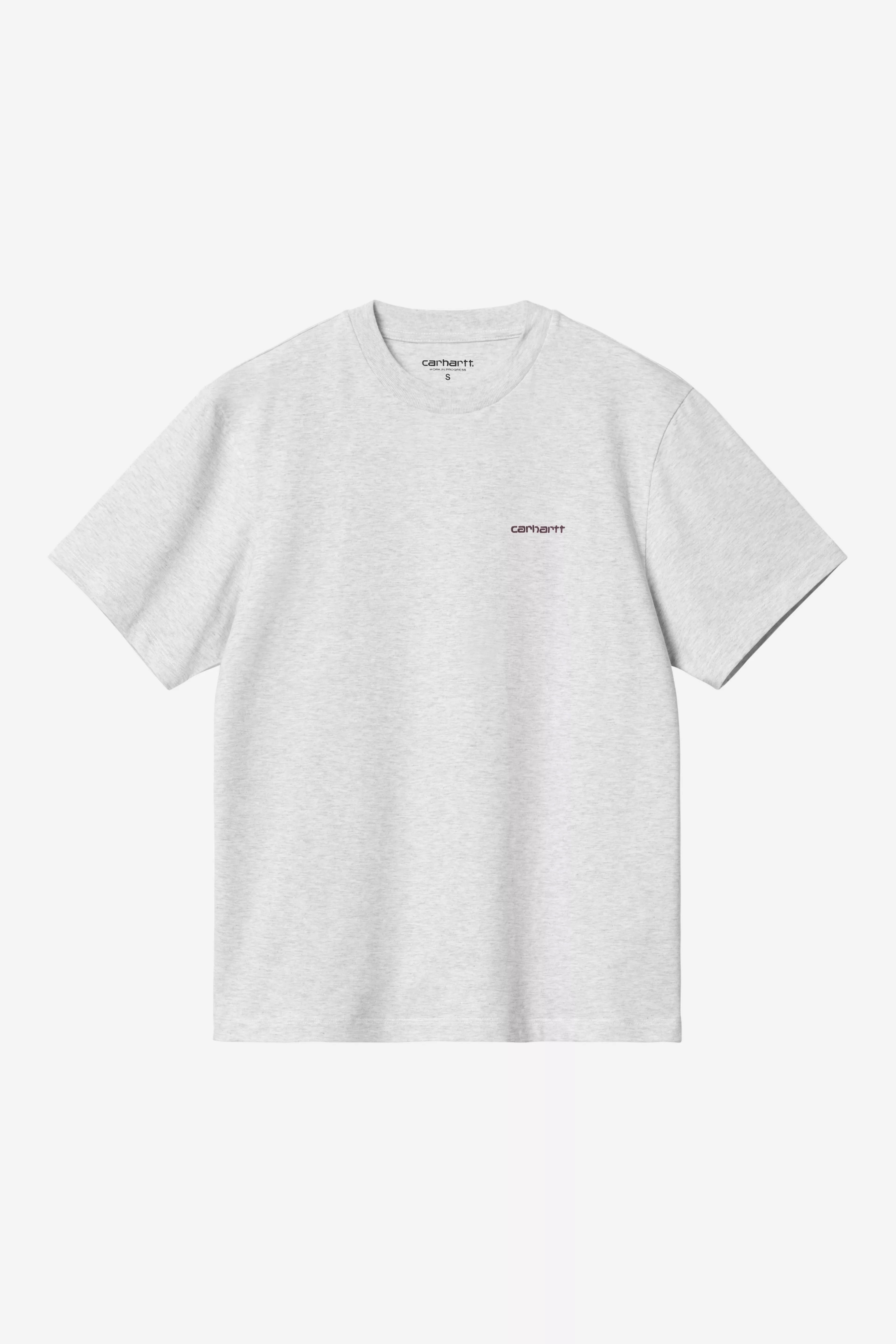 CARHARTT WIP  SCRIPT EMB ASH HEATHER/COZY PURPLE