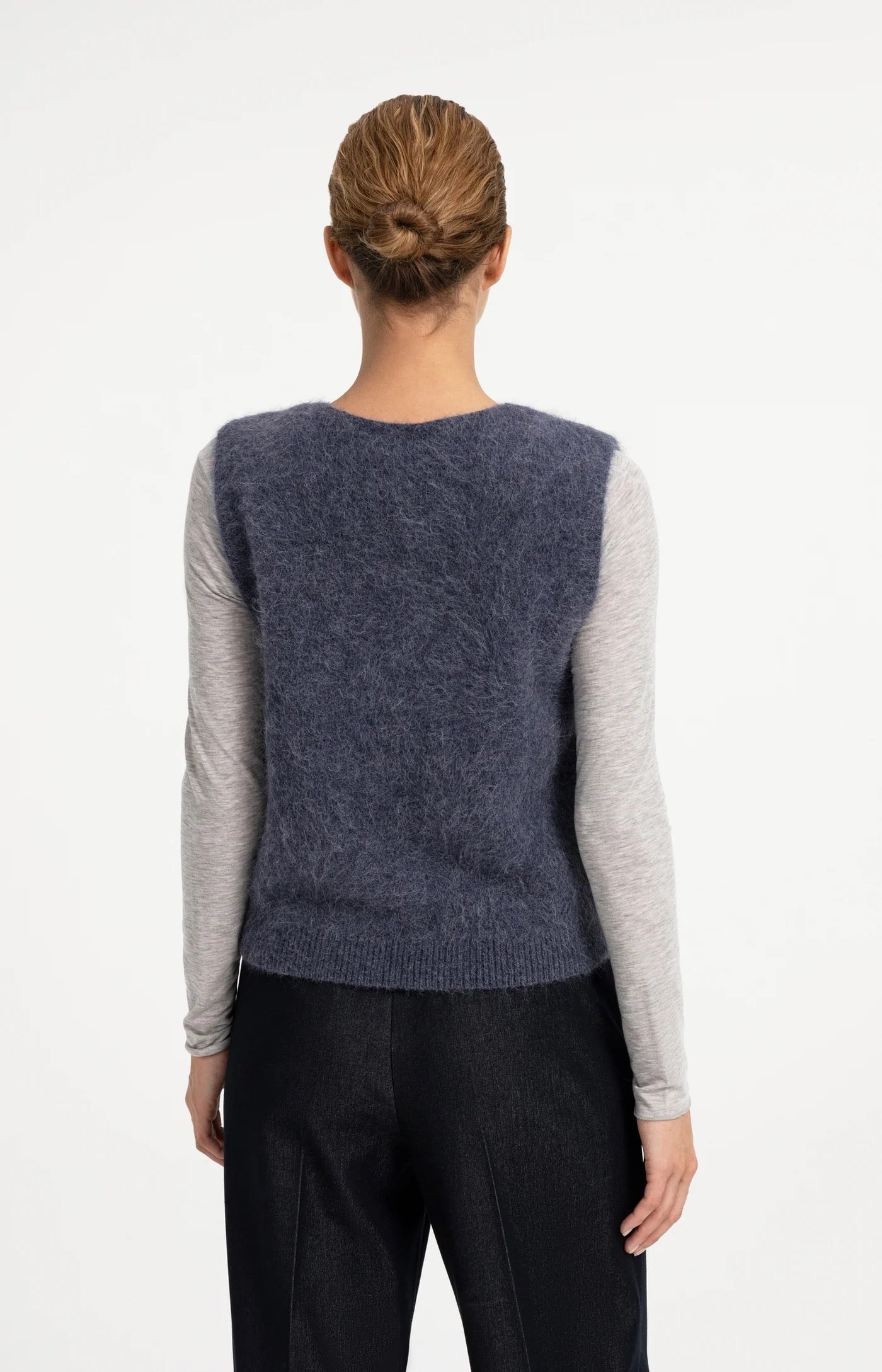 YAYA  SPENCER DEEP VNECK ODYSSEY GREY MELANGE