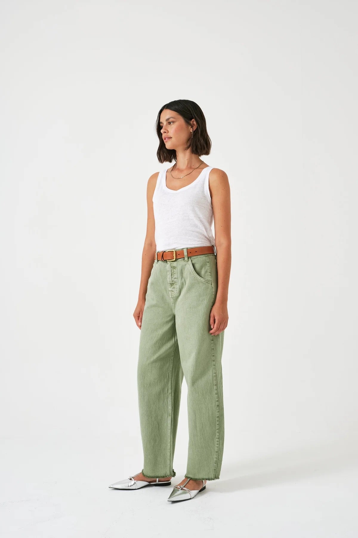 SEVENTY+MOCHI  BO JEAN VINTAGE MOSS.