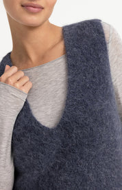 YAYA  SPENCER DEEP VNECK ODYSSEY GREY MELANGE