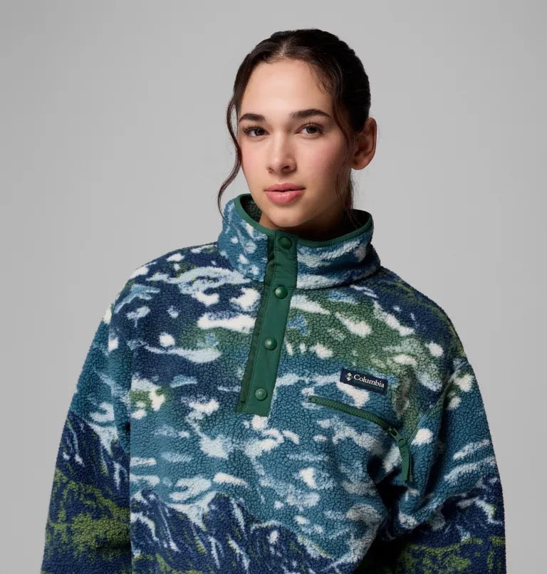 COLUMBIA  HELVETIA II PRNT  EVERBLUE SISTER FLEECE