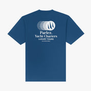 PARLEZ CHARTER TEE SAIL BLUE