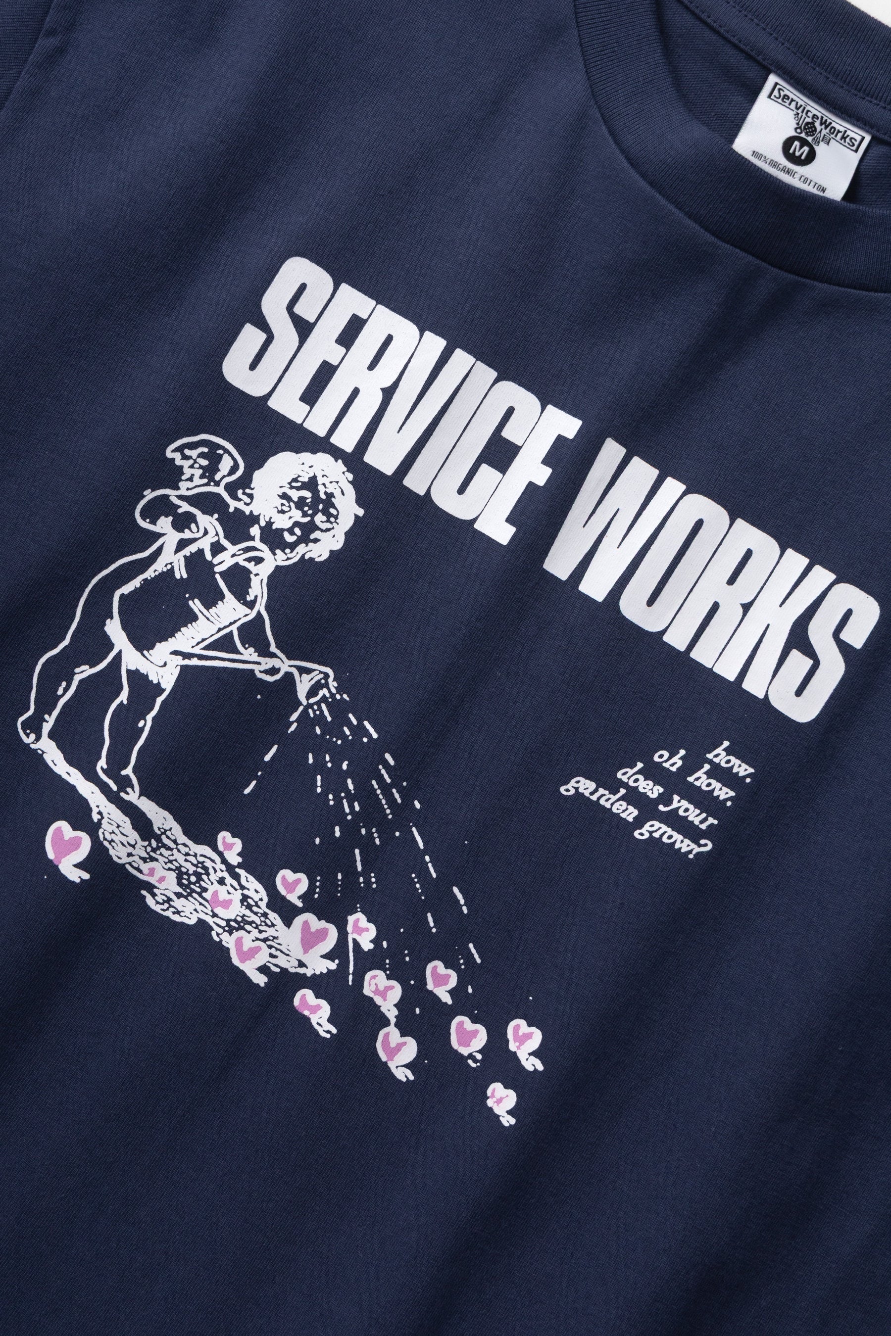 SERVICE WORKS  GARDEN T SHIRT NAVY
