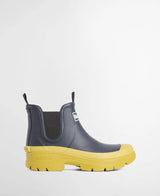 BARBOUR NIMBUS CHELSEA NAVY/CHARTRUSSE WELLIES