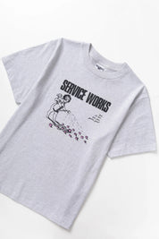 SERVICE WORKS T SHIRT GARDEN TEE ASH