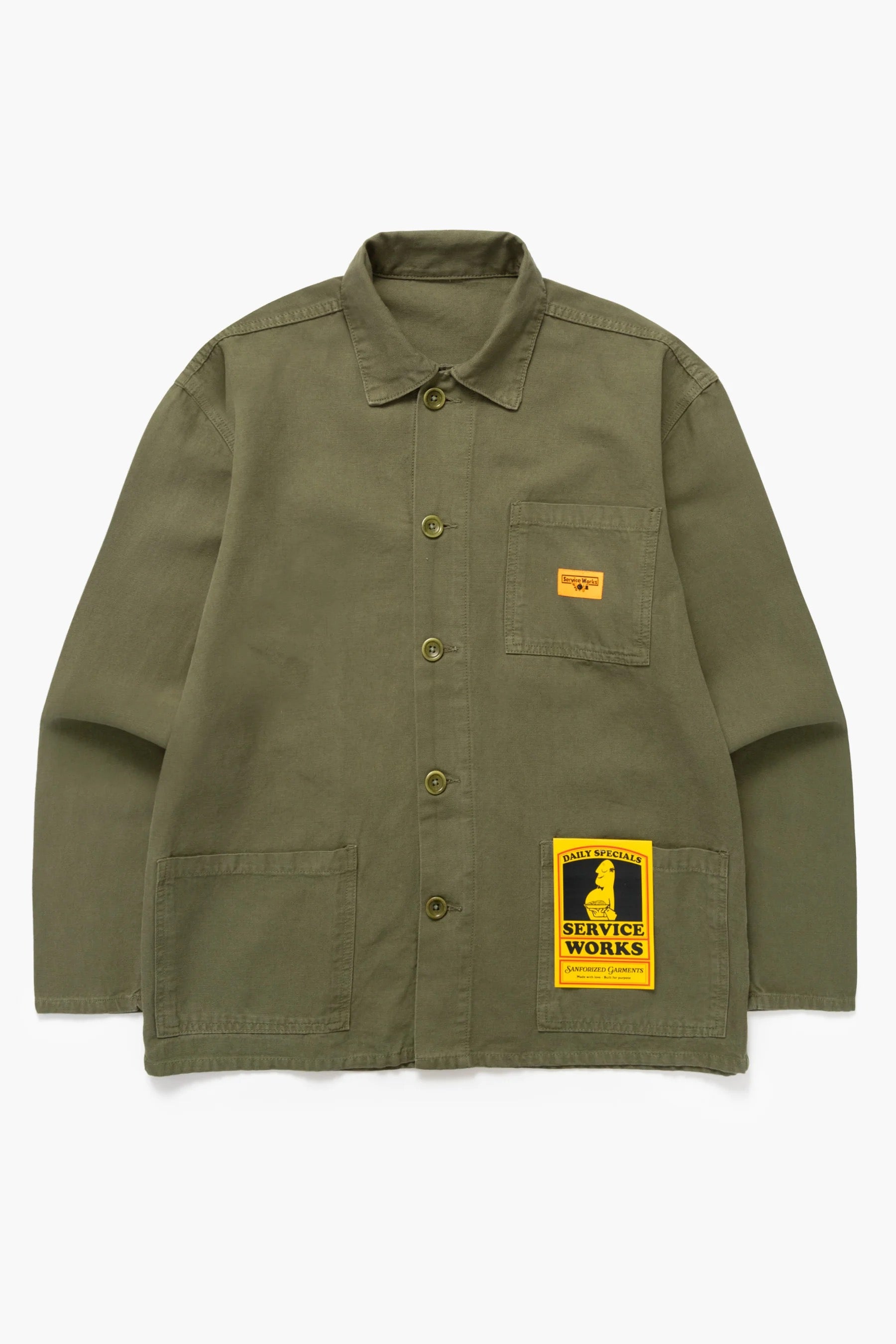 SERVICE WORKS  CHORE SHIRT OLIVE