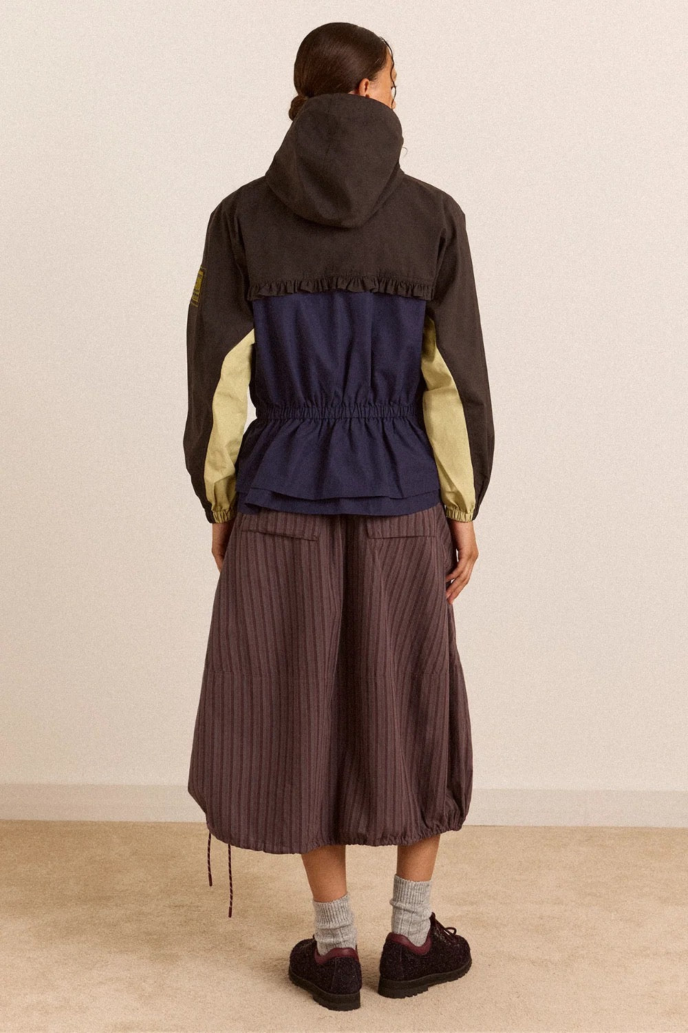 DAMSON MADDER  LAINEY MIDI MERLOT SKIRT