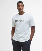 BARBOUR LOGO ANTIQUE WHITE T SHIRT