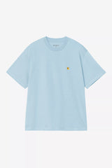 CARHARTT WIP  W CHASE TEE TOURMALINE/GOLD