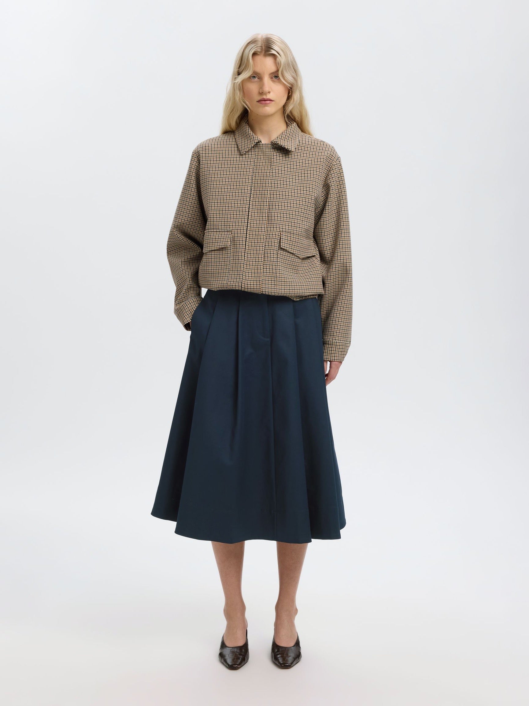 SELECTED WHEATHER SKIRT DARK SAPPHIRE