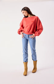 AMERICAN VINTAGE JITBAY SWEAT VINTAGE VERMILLON