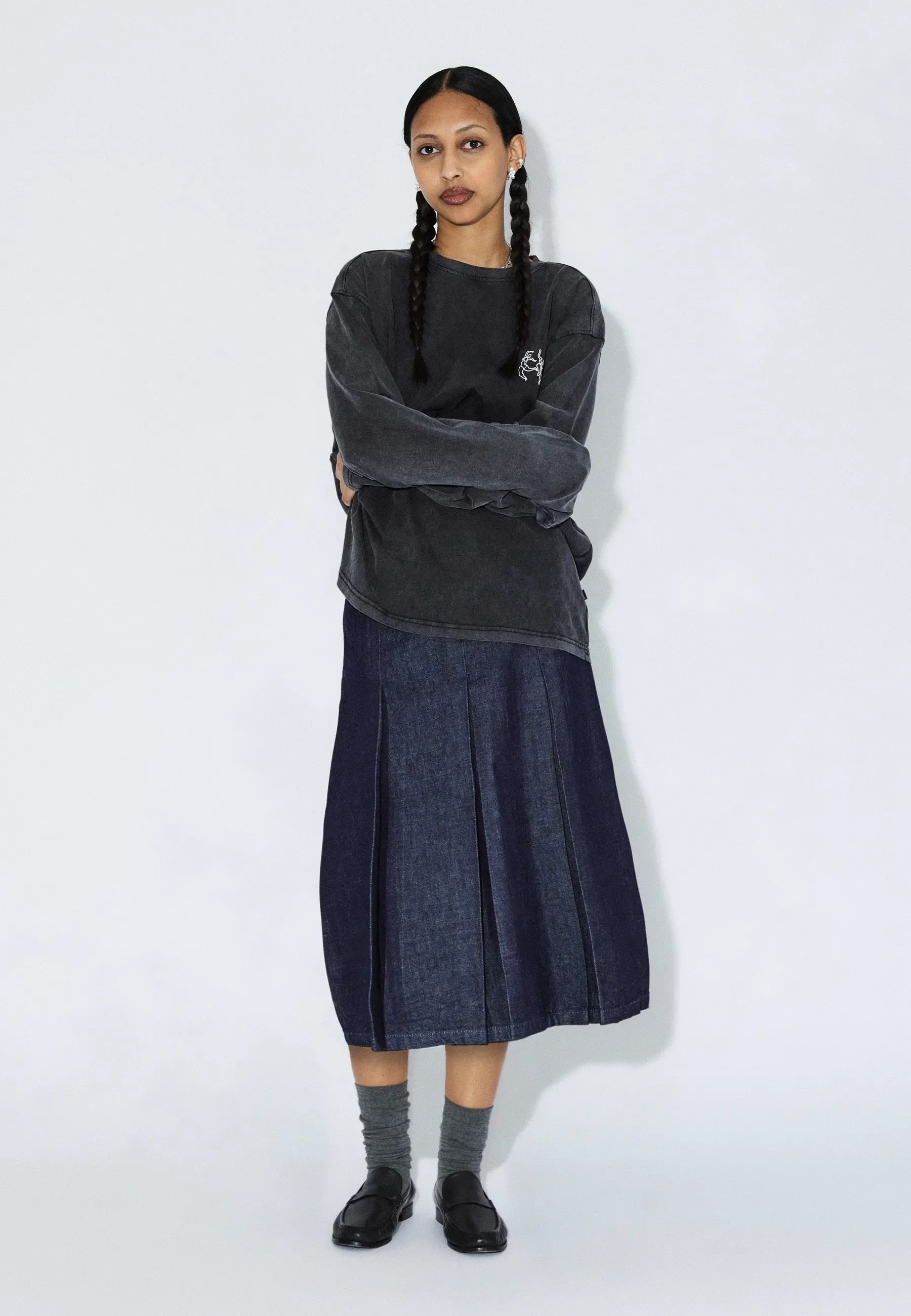 DR DENIM JOANNA SKIRT HAZE RINSE
