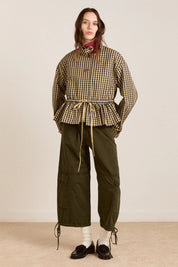 DAMSON MADDER  MYRTLE TRENCH NAVY GINGHAM