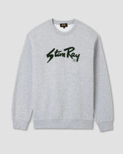 STANRAY CHENILLE PATCH CREW HEATHER GREY/PINENEEDLE