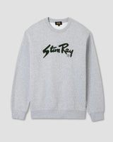 STANRAY CHENILLE PATCH CREW HEATHER GREY/PINENEEDLE