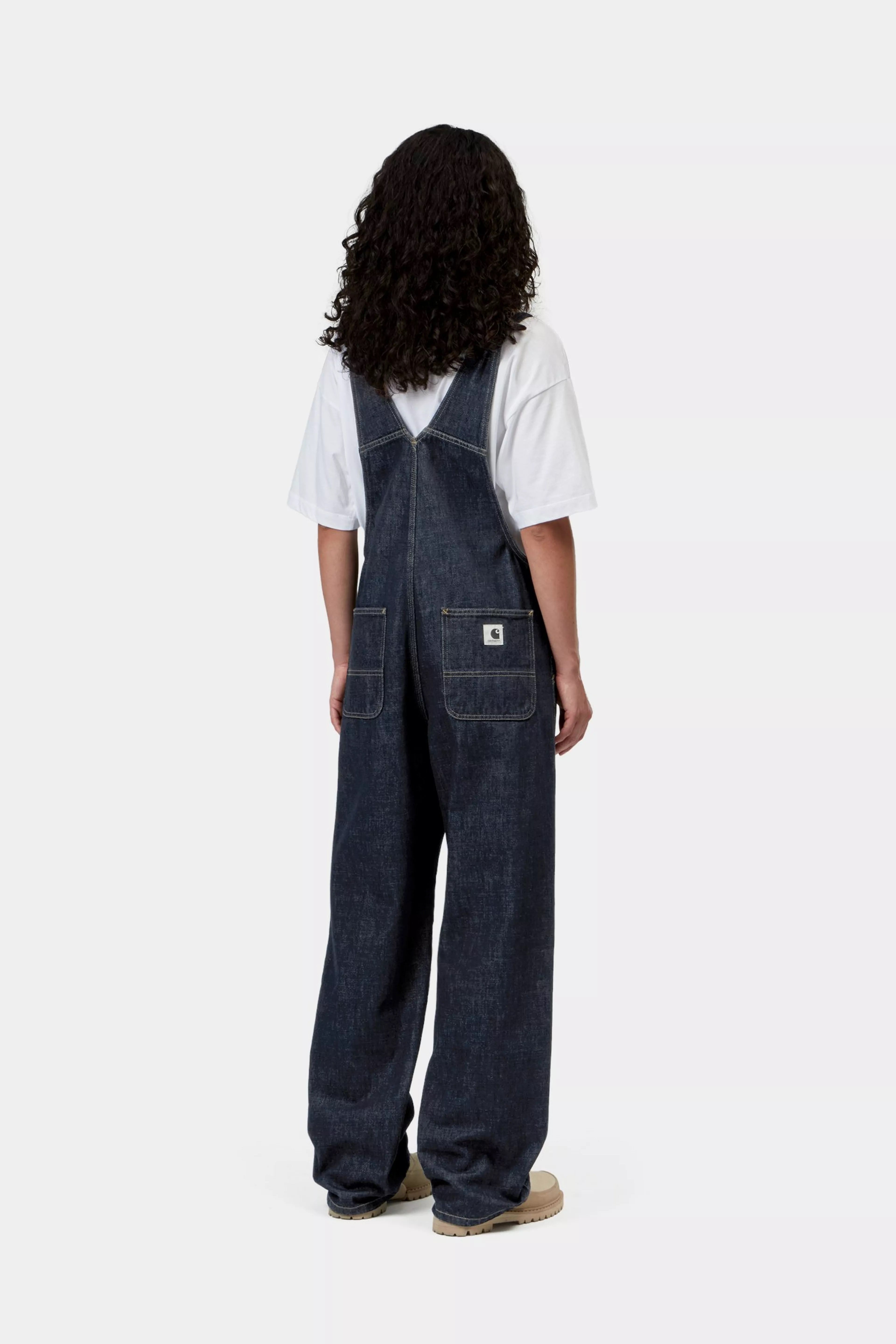 CARHARTT WIP  BIB OVERALL BLUE RINSED