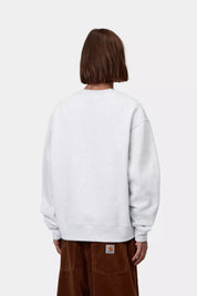CARHARTT WIP  MACK SWEAT ASH HEATHER/BLK