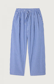 AMERICAN VINTAGE EKIROW CHECK TRS VICHY BLUE