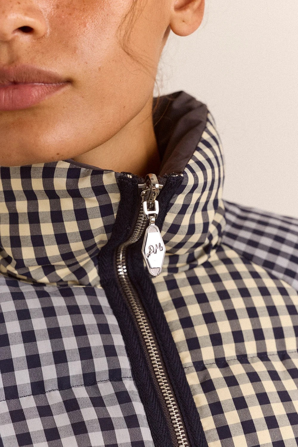 DAMSON MADDER  REVERSIBLE  OPAP PUFF GINGHAM