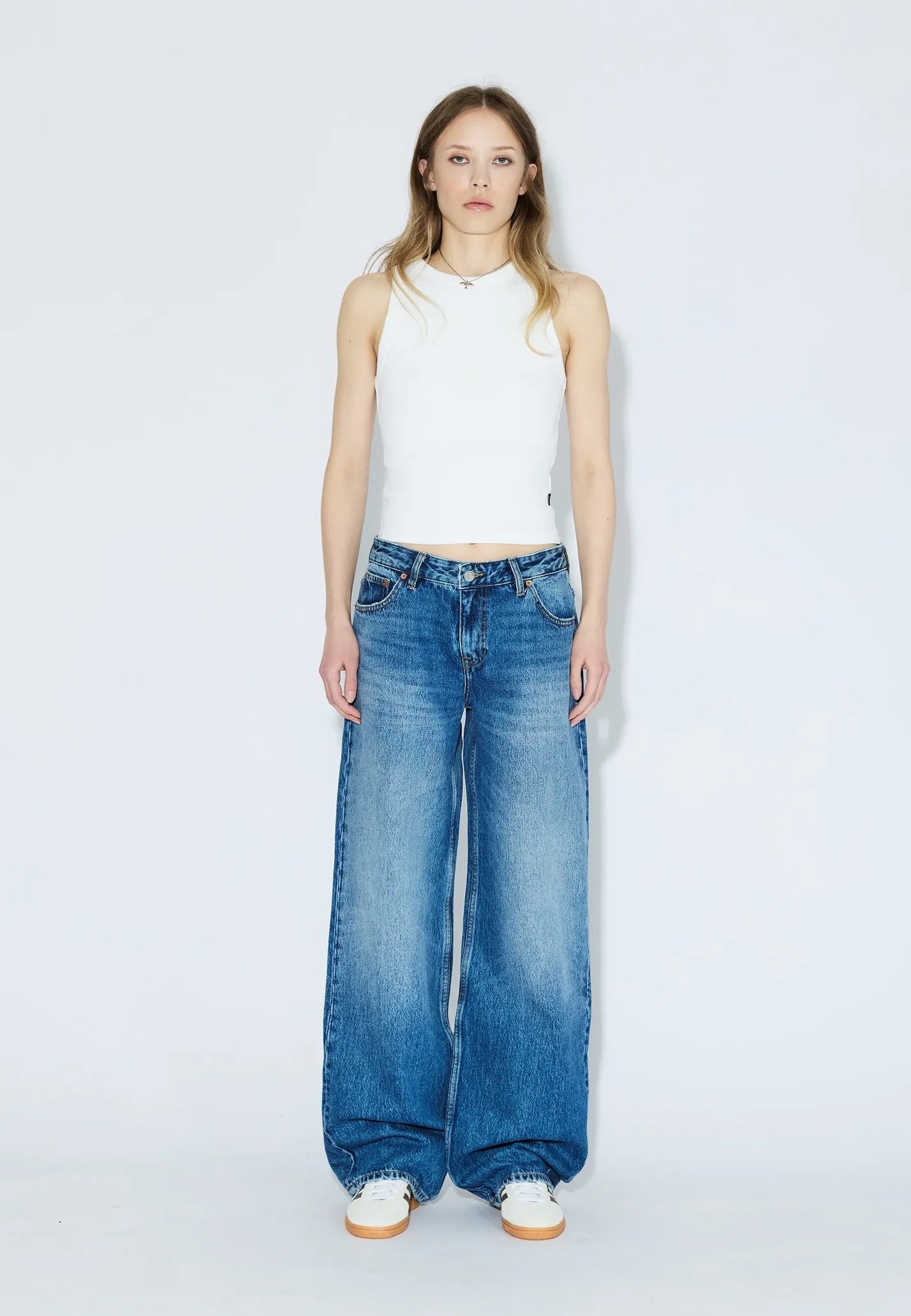 DR DENIM HILL LOOSE FIT STREAM MID FADE