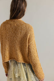 FREE PEOPLE  OPAL KNIT SWEET POTATO
