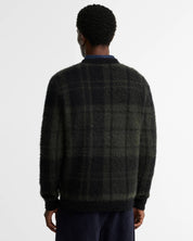 BARBOUR  HUNHAM BLACK TARTAN KNIT