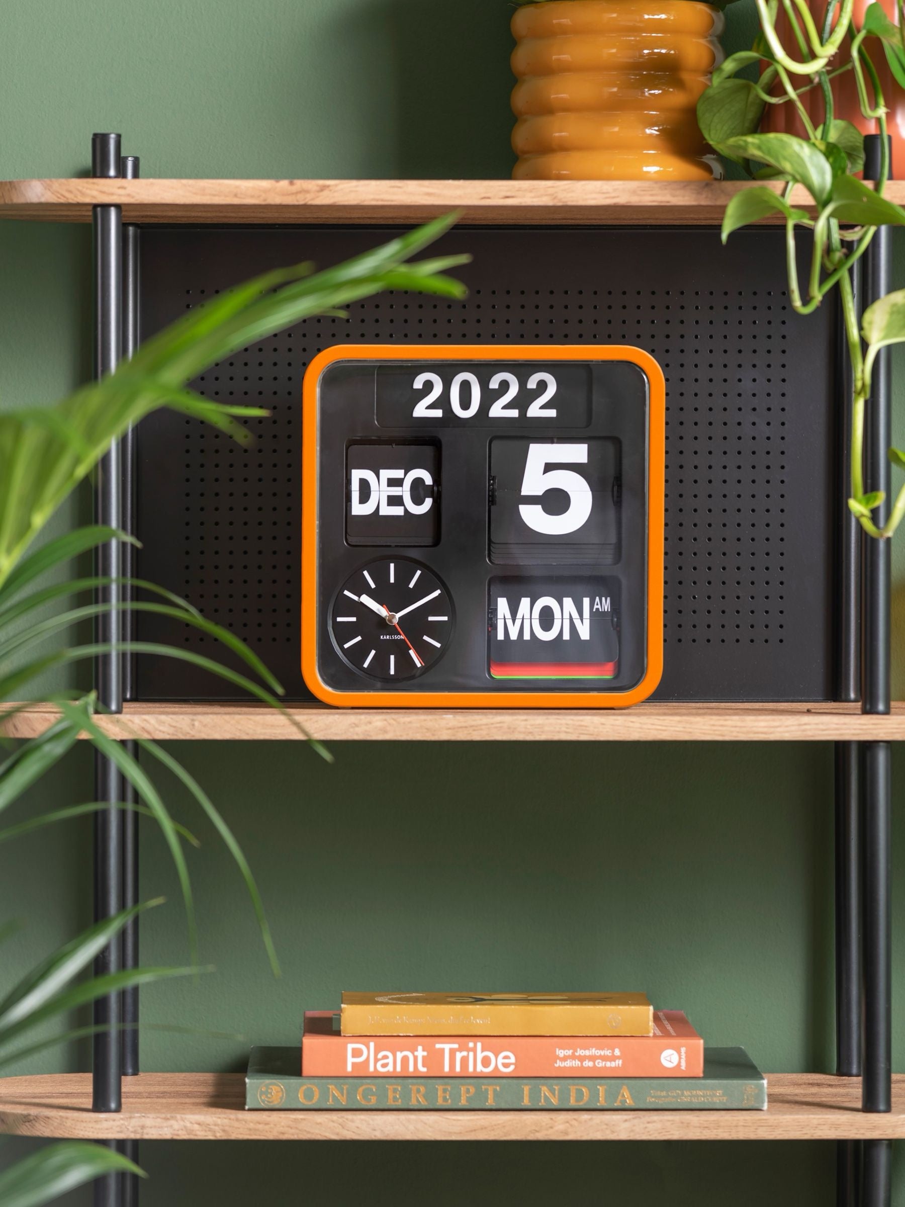 KARLSSON MINI FLIP CLOCK ORANGE