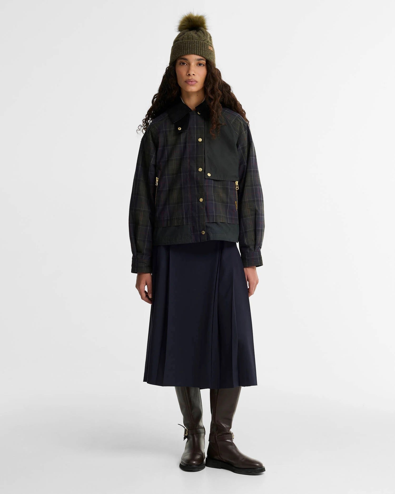 BARBOUR TRURO CASUAL SHADOW CLASSIC/DKFERN/MIXED