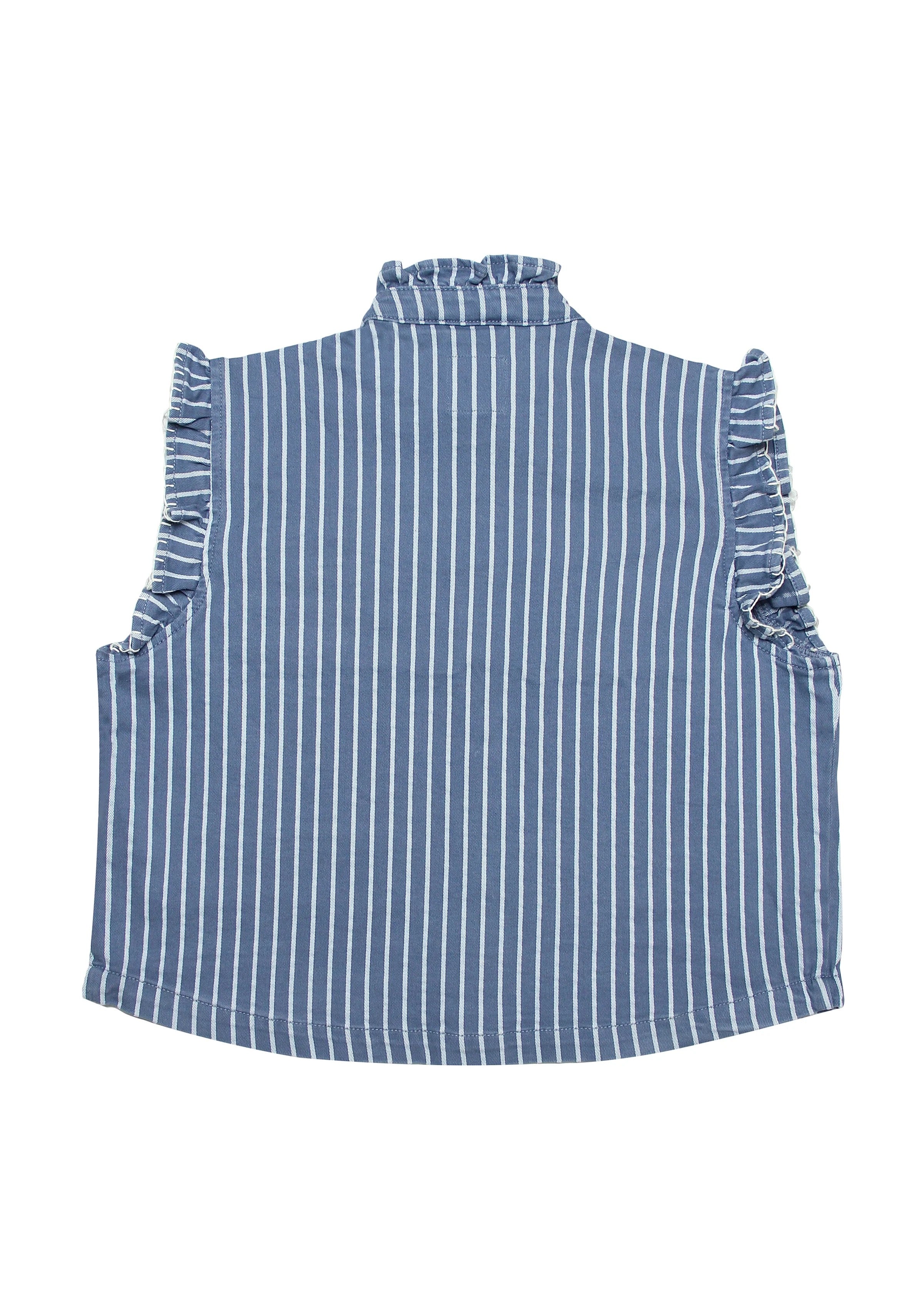 SEVENTY+MOCHI PABLO WCOAT DENIM STRIPE