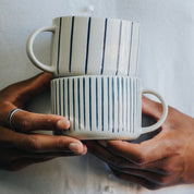 YARROW MUGS BRUSHED INDIGO BLUE