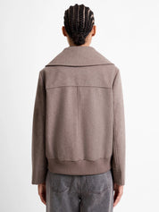 FRENCH CONNECTION  DEVITA WOOL TAUPE BROWN