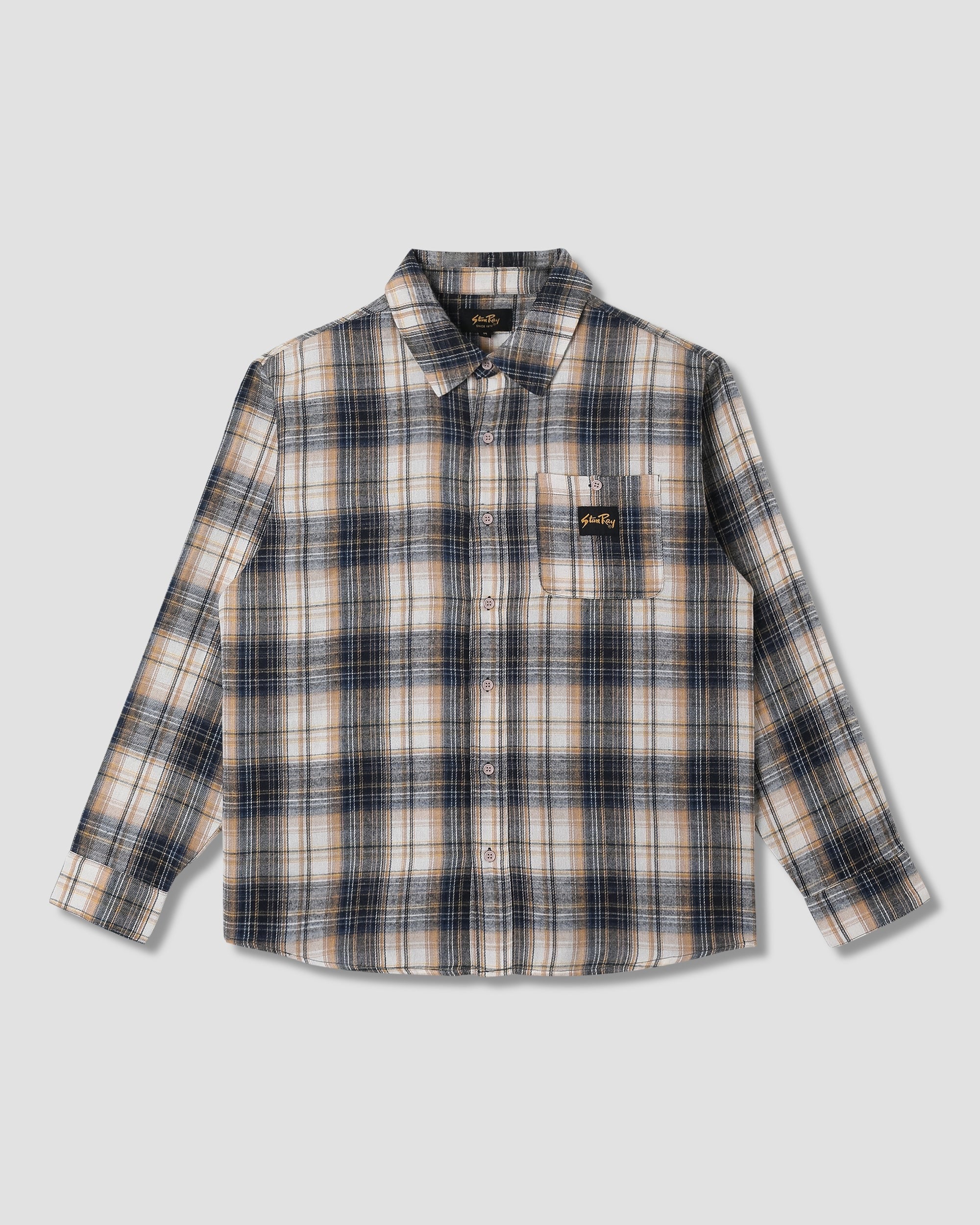 STANRAY FLANNEL SHIRT NAVY PLAID