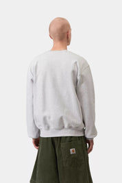 CARHARTT WIP SWEAT ASH HEATHER/COZY PURPLE