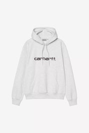 CARHARTT WIP  HOODED CARHARTT ASH HEATHER/GRAPHITE