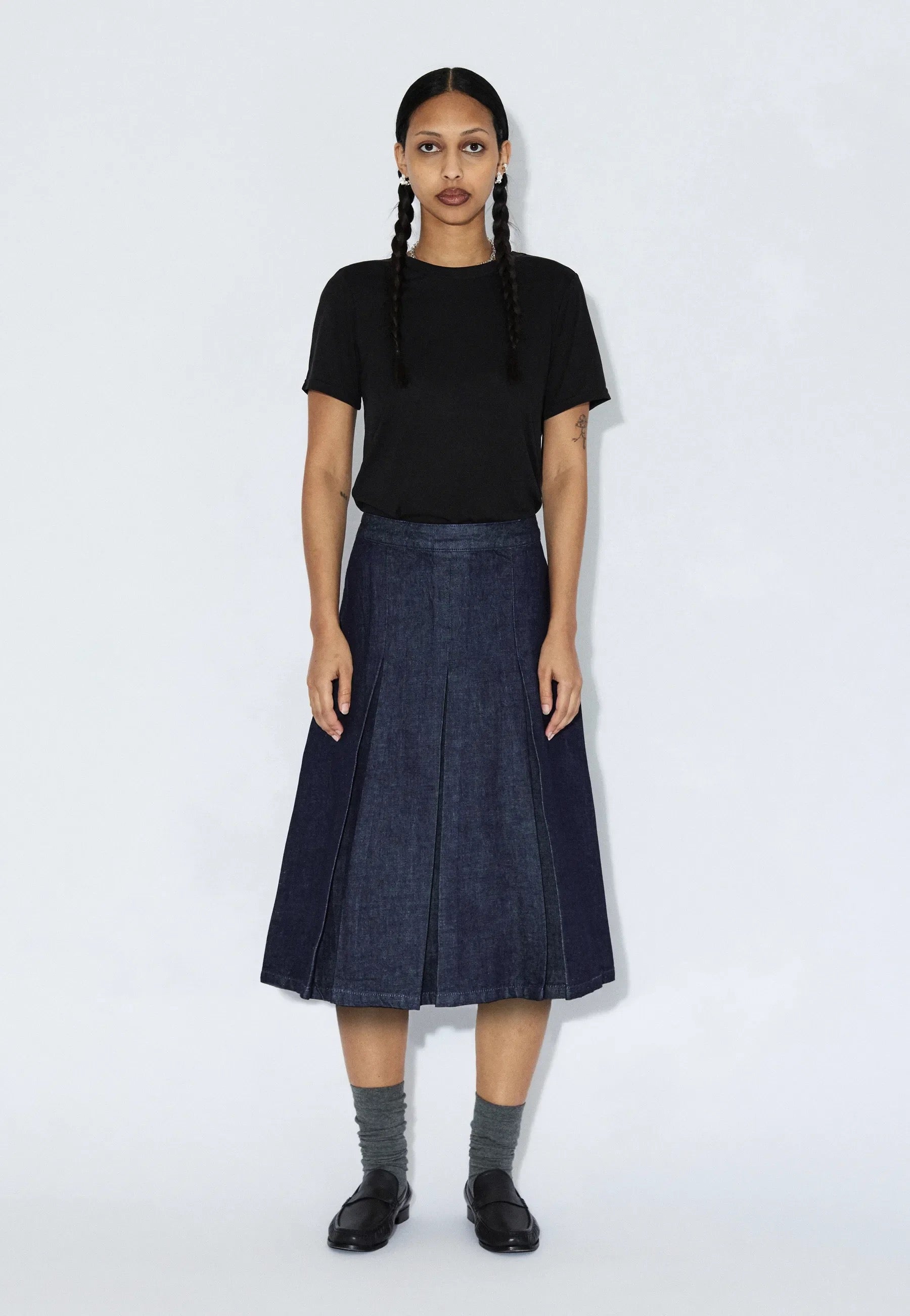 DR DENIM JOANNA SKIRT HAZE RINSE
