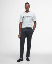 BARBOUR LOGO ANTIQUE WHITE T SHIRT