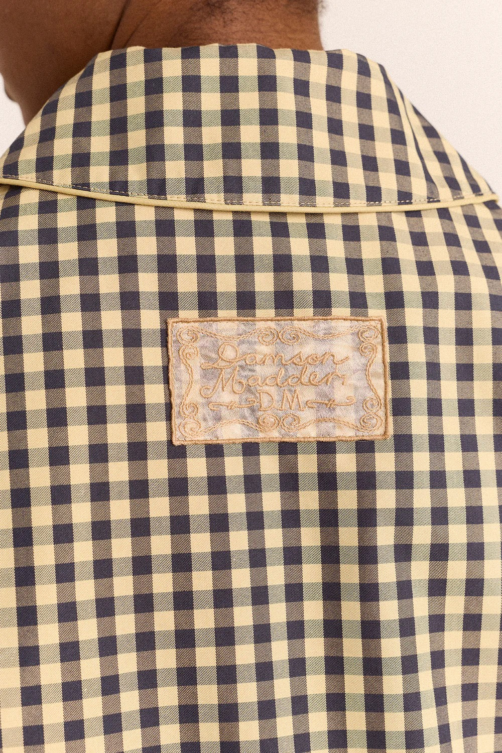 DAMSON MADDER  MYRTLE TRENCH NAVY GINGHAM