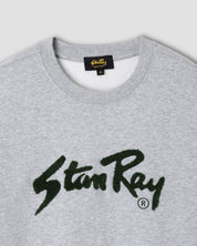 STANRAY CHENILLE PATCH CREW HEATHER GREY/PINENEEDLE