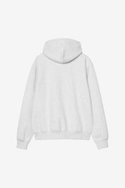 CARHARTT WIP  HOODED CARHARTT ASH HEATHER/GRAPHITE