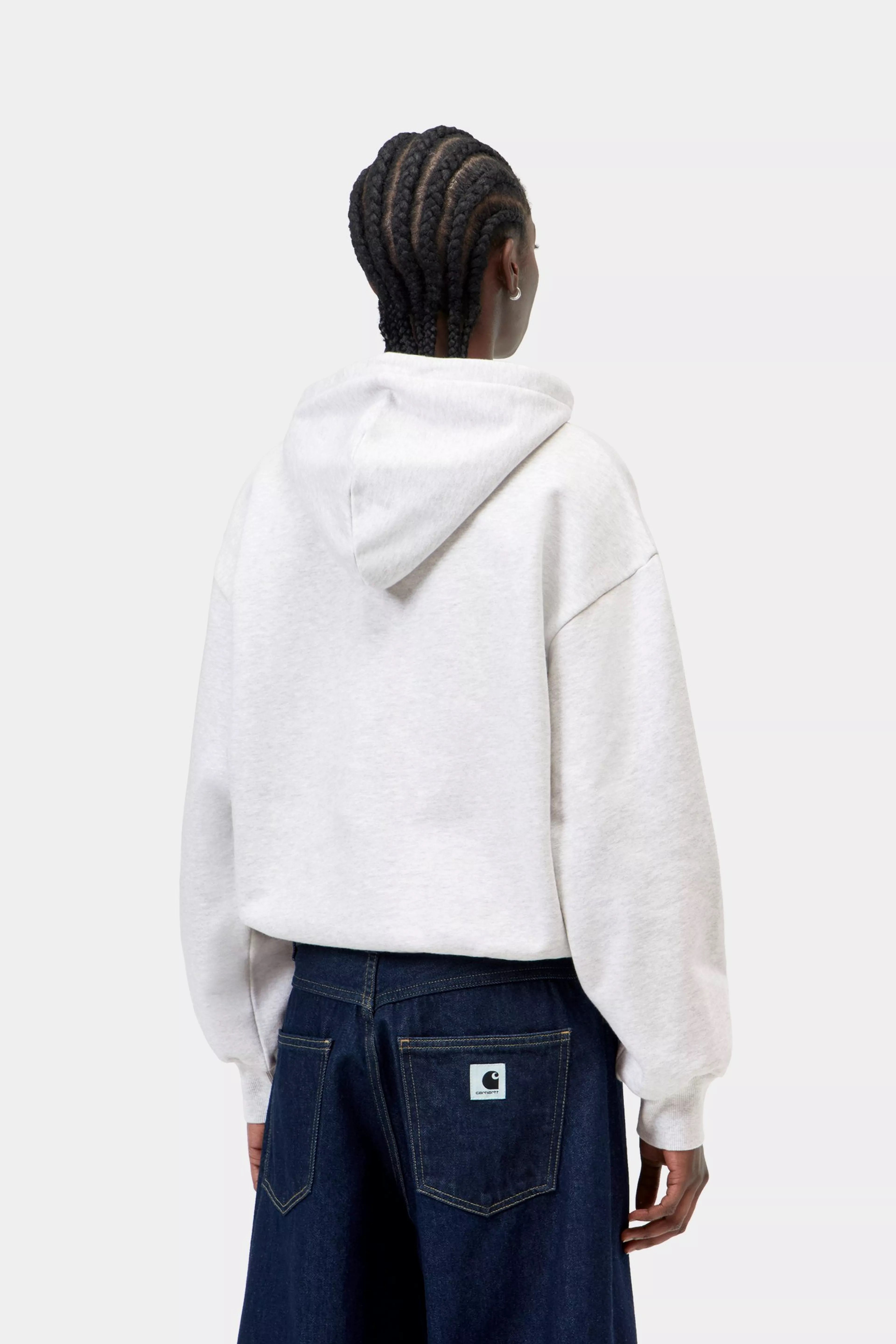 CARHARTT WIP  HOODED CASEY ASH HEATHER