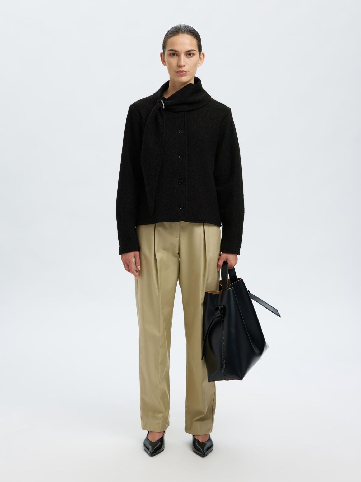 SELECTED  DARLA KNIT JKT Black