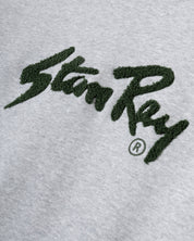 STANRAY CHENILLE PATCH CREW HEATHER GREY/PINENEEDLE